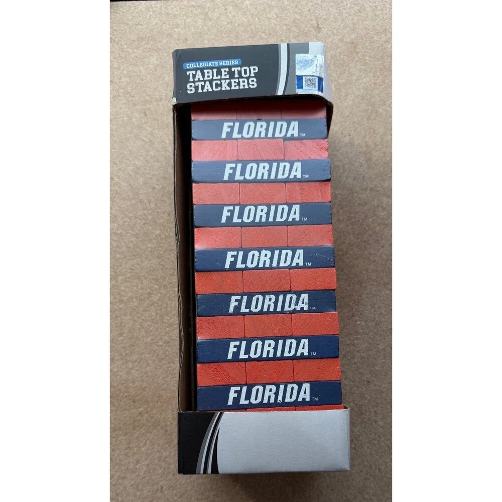 Florida Gators Table Top Stackers Wooden Jenga-Type Block Game -NEW